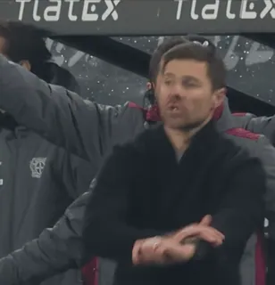 🔵 Xabi Alonso Bayer Leverkusen flatex whatsapp sticker