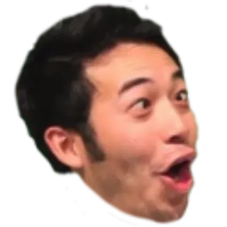 😮 pog, pogchamp, Twitch, emote, meme, gaming whatsapp sticker