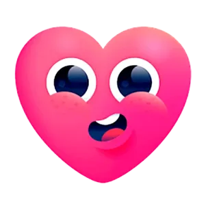 💕 hart, liefde, schattig, kawaii, cartoon, roze, emoji, uitdrukking telegram sticker