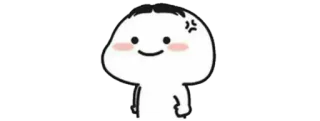🍚 Desenho animado, Personagem, Bravo, Fofo whatsapp sticker