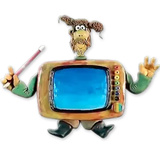 📺 TV, 클레이 애니메이션, 만화, 웃긴, 애니메이션, 캐릭터 telegram sticker