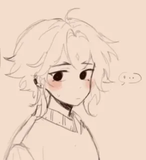 🌟 ... Anime, Manga, Szkic, Słodkie, Wyraz telegram sticker