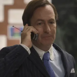 ⚖️ Saul Goodman Better Call Saul lawyer, suit, phone, bob odenkirk, breaking bad telegram sticker