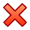 ❌