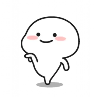 🤸‍♂ Cartone animato, Carino, Personaggio, Semplice, Bianco whatsapp sticker