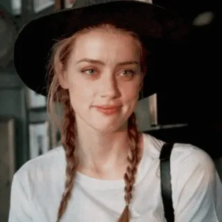 🥀 Amber Heard actress, celebrity, portrait, person, woman telegram sticker
