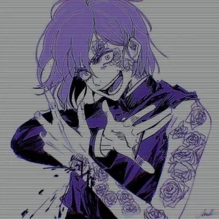 😁 Anime, Cartoon, Manga, Gestileerd, Personage, Fanart, Kunstwerk telegram sticker