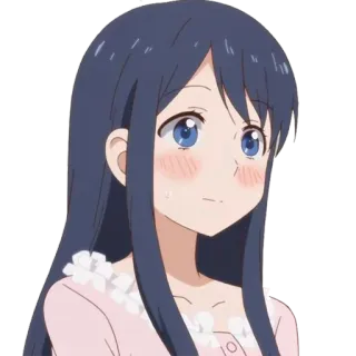 😍 anime, girl, cartoon, cute, character, portrait whatsapp sticker