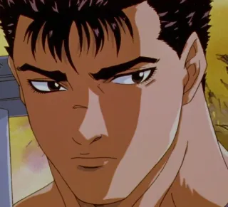😒 Guts Berserk anime, sword, warrior, berserk, manga telegram sticker