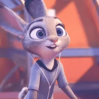 π Judy Hopps Zootopia Judy Hopps, Zootopia, rabbit, cartoon, animated, character telegram sticker