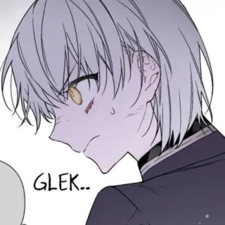 🗡 GLEK.. Аниме, Манга, Мультфильм, Персонаж, Выражение, Glek whatsapp sticker