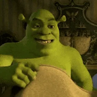 🛌 Shrek Shrek, Oger, Zeichentrickfigur, Film, animiert, grün telegram sticker