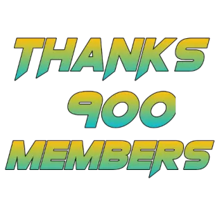 🙏 THANKS 900 MEMBERS thank you, members, celebration, community whatsapp sticker