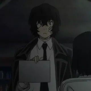 🥀 Osamu Dazai Bungo Stray Dogs anime, bungo stray dogs, osamu dazai, character, dazai telegram sticker