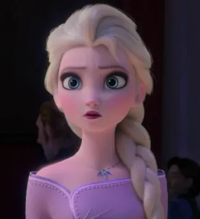 👾 Elsa Frozen Elsa, Frozen, Disney, dibujos animados, película, animación, princesa telegram sticker