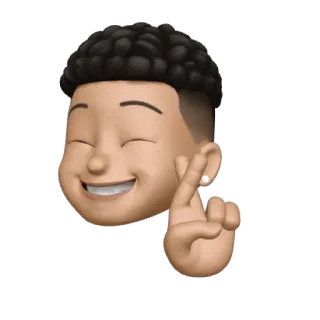 😁 Эмодзи, Удача, Скрещенные пальцы, Удачи, Выражение, Мультфильм, Анимация whatsapp sticker