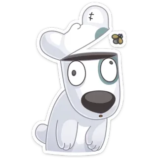 🤕 Dessin animé, Chien, Animal, Autocollant, Drôle, Mignon telegram sticker