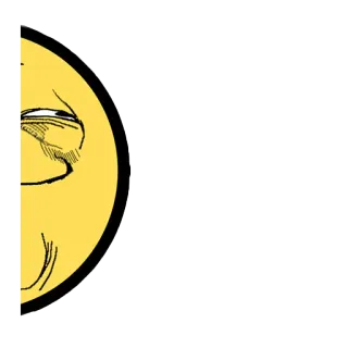 🌝 emoji, face, meme, funny, yellow whatsapp sticker