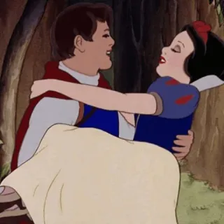 ⛄️ Snow White 공주, 만화, 애니메이션, 동화, 디즈니, 로맨스 telegram sticker