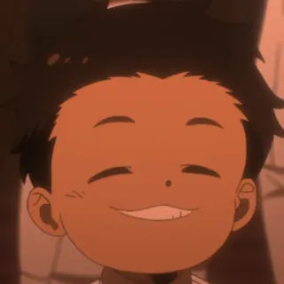 😁 anime, uśmiechnięty, kreskówka, chłopak telegram sticker
