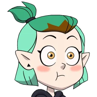 😳 Amity Blight The Owl House Amity Blight, The Owl House, Disney, cartoon, animated series, character, fanart, sticker telegram sticker