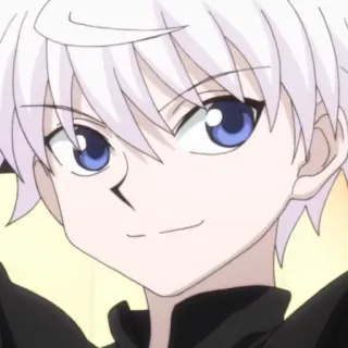 🍶 Killua Zoldyck Hunter x Hunter Anime, Killua, Zoldyck, Hunter x Hunter, cabelo branco, desenho animado telegram sticker