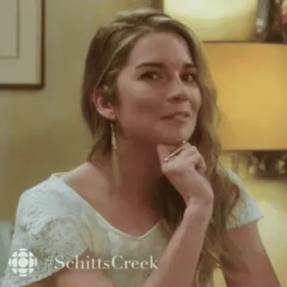 😉 Schitt's Creek #SchittsCreek Schitt's Creek, tv show, comedy, television, CBC, Canadian TV telegram sticker