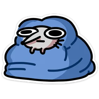😐 만화, 물방울, 웃긴, 귀여운, 캐릭터, 밈 telegram sticker