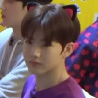 🪐 kpop, idol, Katzenohren, jung, süß, Person, Porträt telegram sticker