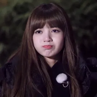 😢 Lisa K-pop, Лиса, Blackpink, милый, человек, знаменитость telegram sticker