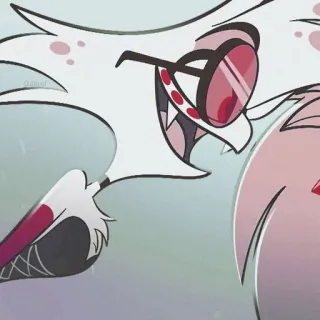 💝 Angel Dust Hazbin Hotel Hazbin Hotel, Angel Dust, animato, cartone animato telegram sticker