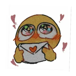 ✉️ cinta, hati, imut, emoji, email, amplop, senang telegram sticker