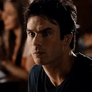 🦇 Damon Salvatore The Vampire Diaries Damon Salvatore, Pamiętniki wampirów, Wampir, Serial TV, Dramat, Fantasy telegram sticker