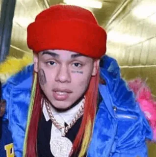 🧑‍🎤 6ix9ine rappeur, personne, portrait, musique telegram sticker
