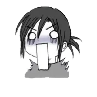 😱 애니메이션, 만화, 충격, 놀람, 반응, 감정 telegram sticker