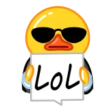 😂 duck LoL telegram sticker