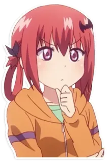🤔 Satania Gabriel DropOut Anime, Satania, Gabriel Dropout, Lucu, Kartun, Gadis telegram sticker