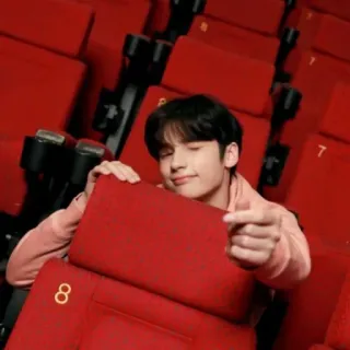 💚 persona, sedile, teatro, cinema whatsapp sticker