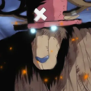 😡 Tony Tony Chopper One Piece Animé, Manga, Renne, Monster Point telegram sticker
