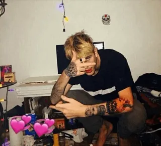 🖕 Person, beleidigende Geste, Tattoo, Stinkefinger telegram sticker