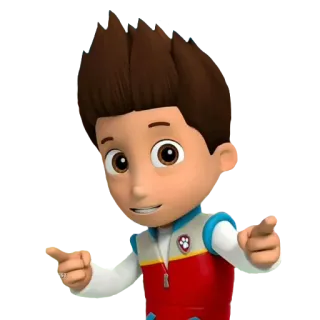 👉 Ryder Paw Patrol kartun, Ryder, Paw Patrol, Nickelodeon, animasi, anak-anak, anak-anak telegram sticker