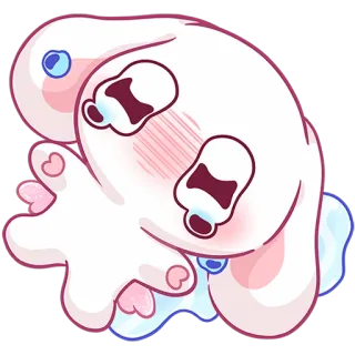 🥺 cute, cartoon, illustration, kawaii, animal, sticker telegram sticker