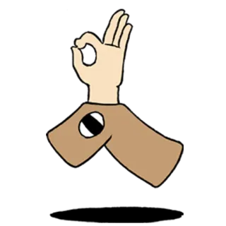 👌 gesto della mano, segno OK, simbolo d'odio telegram sticker