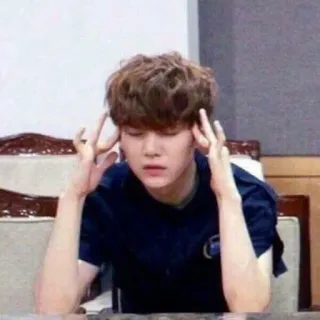 😑 person, thinking, confused, stressed, headache, frustrated telegram sticker