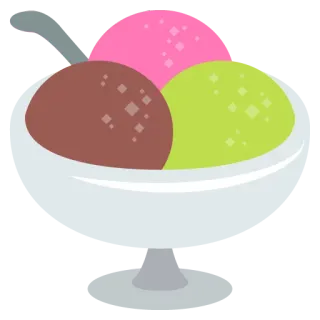 🍧 glace, dessert, mochi, sucreries, nourriture whatsapp sticker