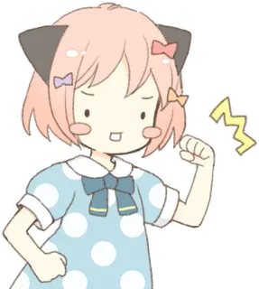 💪 Anya Forger Spy x Family animé, dessin animé, fille, Spy x Family, Anya Forger, mignon telegram sticker