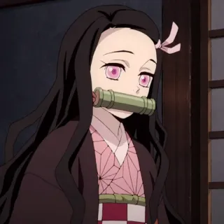 🗡 Nezuko Kamado Demon Slayer nezuko, demon slayer, anime, manga, kamado whatsapp sticker