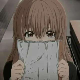 ❤️ Shouko Nishimiya A Silent Voice Anime, Personnage, Émotionnel, Shouko Nishimiya, A Silent Voice telegram sticker