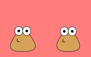💩 Pou Pou, виртуальный питомец, мобильная игра, милый, мультфильм telegram sticker