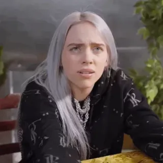 🕷 Billie Eilish cantor, celebridade, pop star, artista, música telegram sticker